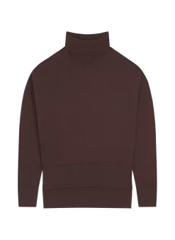 Maison Montagut Pulls>Pull Col Roule A Fentes En Laine Merinos - Amy