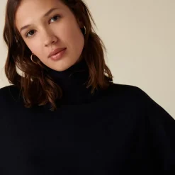 Maison Montagut Pulls>Pull Col Roule A Fentes En Laine Merinos - Amy