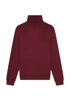 Maison Montagut Pulls>Pull Col Roule Avec Logo En Laine Merinos - Enzo