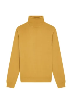 Maison Montagut Pulls>Pull Col Roule Avec Logo En Laine Merinos - Enzo