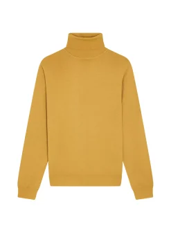 Maison Montagut Pulls>Pull Col Roule Avec Logo En Laine Merinos - Enzo