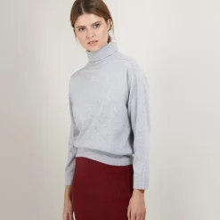 Maison Montagut Pulls>Pull Col Roule Emmanchures Marteau En Cachemire - Beverly