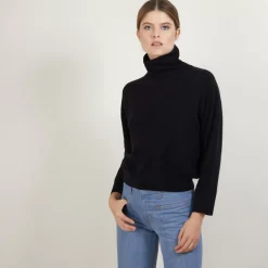 Maison Montagut Pulls>Pull Col Roule Emmanchures Marteau En Cachemire - Beverly