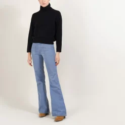 Maison Montagut Pulls>Pull Col Roule Emmanchures Marteau En Cachemire - Beverly