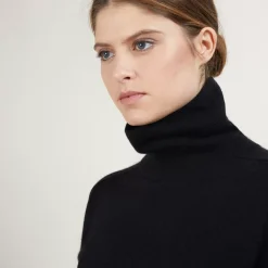 Maison Montagut Pulls>Pull Col Roule Emmanchures Marteau En Cachemire - Beverly