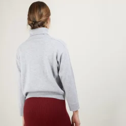 Maison Montagut Pulls>Pull Col Roule Emmanchures Marteau En Cachemire - Beverly