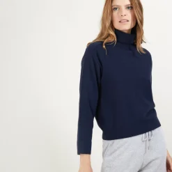 Maison Montagut Pulls>Pull Col Roule Emmanchures Marteau En Cachemire - Beverly