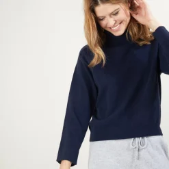 Maison Montagut Pulls>Pull Col Roule Emmanchures Marteau En Cachemire - Beverly