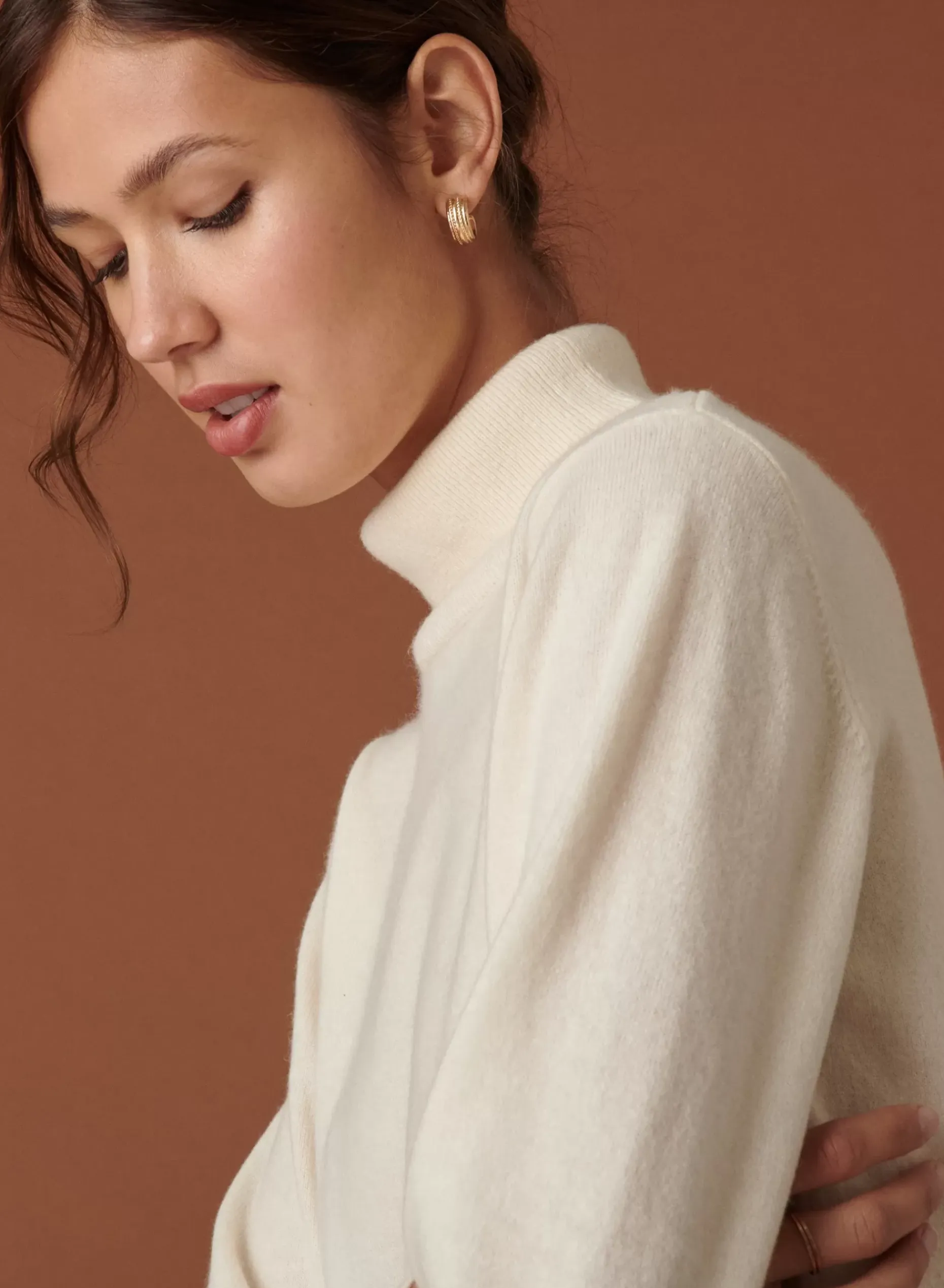 Maison Montagut Pulls>Pull Col Roule En Cachemire - Abesse