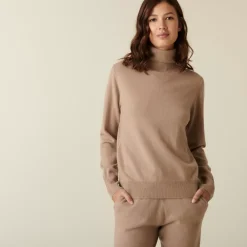 Maison Montagut Pulls>Pull Col Roule En Cachemire - Abesse