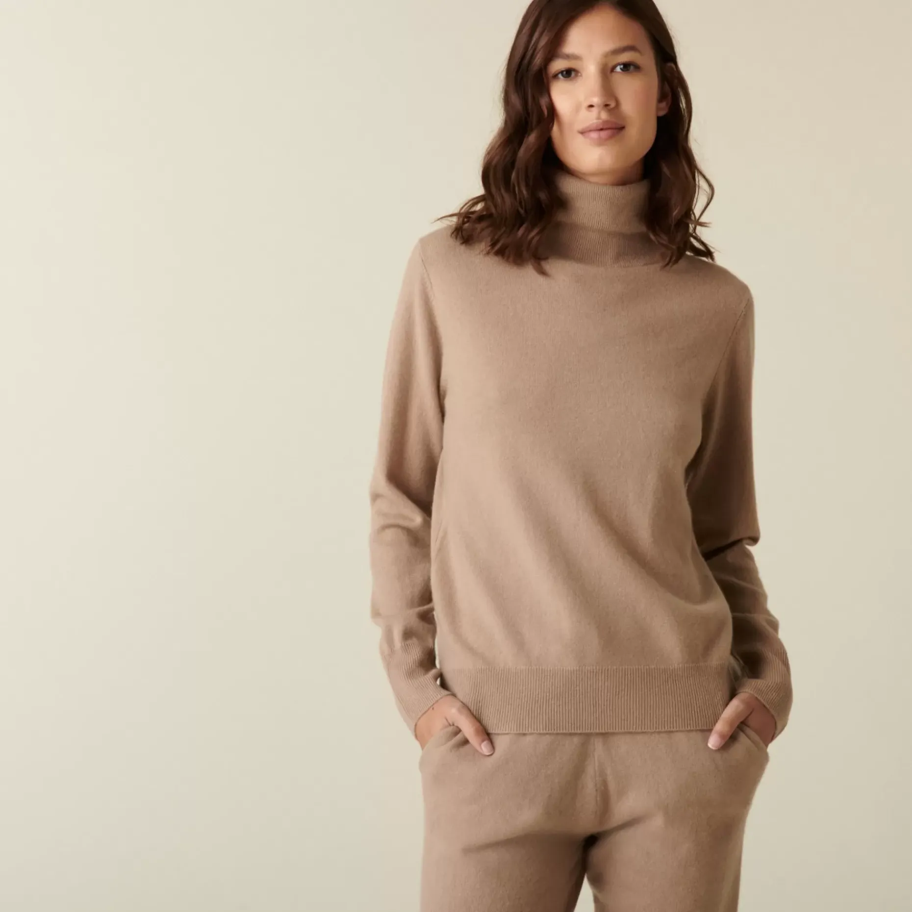 Maison Montagut Pulls>Pull Col Roule En Cachemire - Abesse