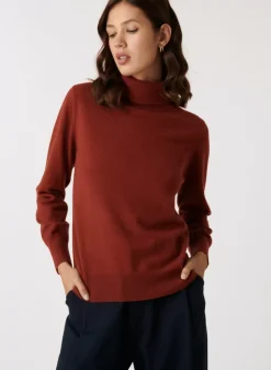 Maison Montagut Pulls>Pull Col Roule En Cachemire - Abesse