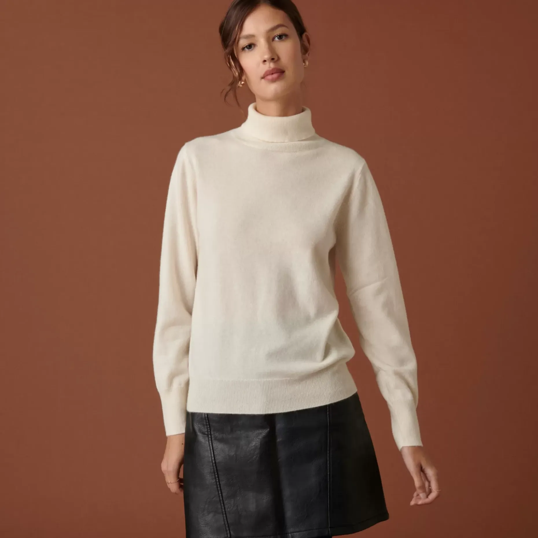 Maison Montagut Pulls>Pull Col Roule En Cachemire - Abesse