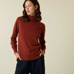 Maison Montagut Pulls>Pull Col Roule En Cachemire - Abesse