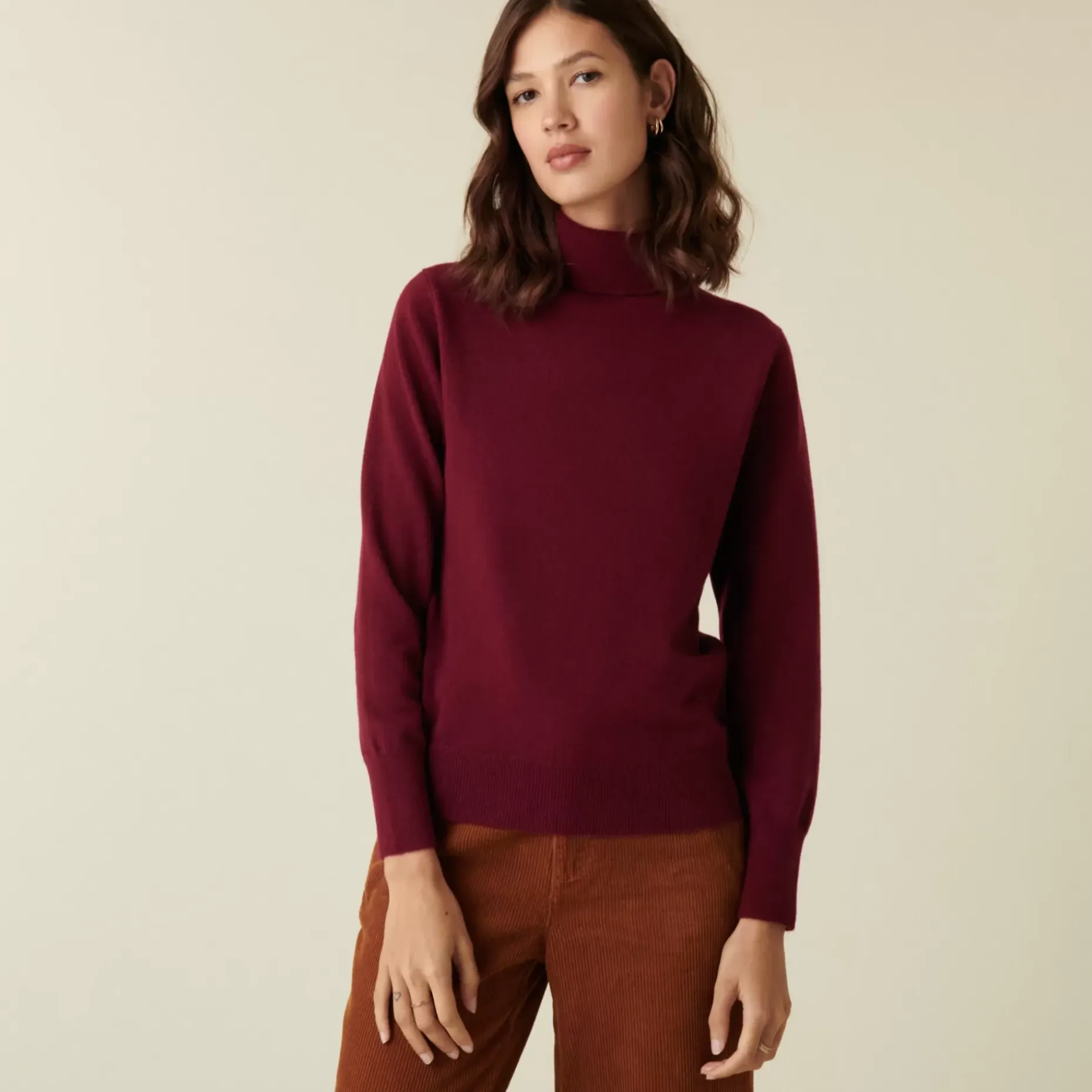 Maison Montagut Pulls>Pull Col Roule En Cachemire - Abesse