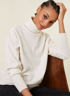 Maison Montagut Pulls>Pull Col Roule En Cachemire - Anabelle