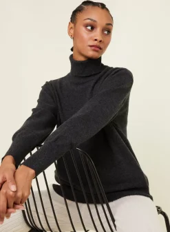 Maison Montagut Pulls>Pull Col Roule En Cachemire - Anabelle