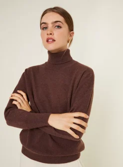 Maison Montagut Pulls>Pull Col Roule En Cachemire - Anabelle