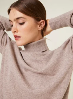 Maison Montagut Pulls>Pull Col Roule En Cachemire - Anabelle