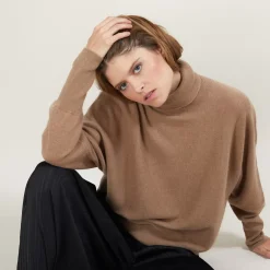 Maison Montagut Pulls>Pull Col Roule En Cachemire - Bob