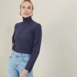 Maison Montagut Pulls>Pull Col Roule En Cachemire - Carole