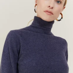 Maison Montagut Pulls>Pull Col Roule En Cachemire - Carole