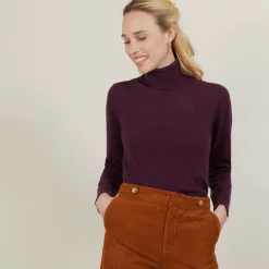 Maison Montagut Pulls>Pull Col Roule En Cachemire - Carole