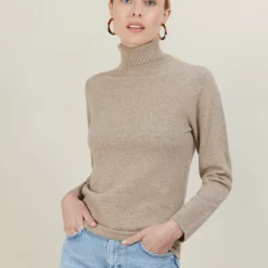 Maison Montagut Pulls>Pull Col Roule En Cachemire - Carole