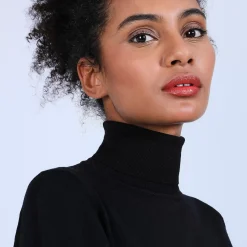 Maison Montagut Pulls>Pull Col Roule En Laine Et Soie - Bettie