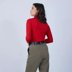 Maison Montagut Pulls>Pull Col Roule En Laine Et Soie - Bettie