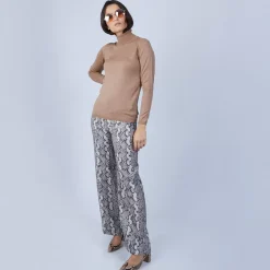 Maison Montagut Pulls>Pull Col Roule En Laine Et Soie - Bettie