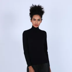 Maison Montagut Pulls>Pull Col Roule En Laine Et Soie - Bettie