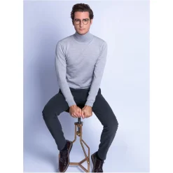 Maison Montagut Pulls>Pull Col Roule En Laine Merinos - Finlay
