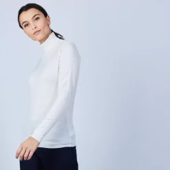 Maison Montagut Pulls>Pull Col Roule En Laine Merinos - Bea