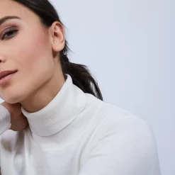 Maison Montagut Pulls>Pull Col Roule En Laine Merinos - Bea
