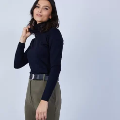 Maison Montagut Pulls>Pull Col Roule En Laine Merinos - Bea