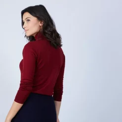 Maison Montagut Pulls>Pull Col Roule En Laine Merinos - Bea