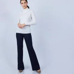 Maison Montagut Pulls>Pull Col Roule En Laine Merinos - Bea