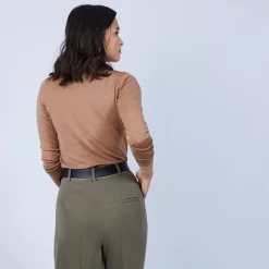 Maison Montagut Pulls>Pull Col Roule En Laine Merinos - Bea