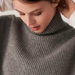 Maison Montagut Pulls>Pull Col Roule Sans Manches En Cachemire Melange - Dalya