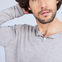 Maison Montagut Pulls>Pull Col Tunisien En Bambou Cachemire - Honura