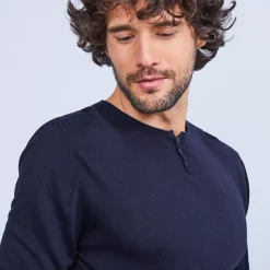 Maison Montagut Pulls>Pull Col Tunisien En Bambou Cachemire - Honura
