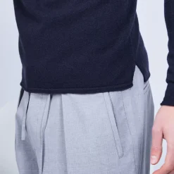Maison Montagut Pulls>Pull Col Tunisien En Cachemire - Olivier
