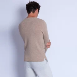 Maison Montagut Pulls>Pull Col Tunisien En Cachemire - Olivier