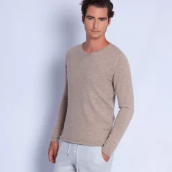 Maison Montagut Pulls>Pull Col Tunisien En Cachemire - Olivier