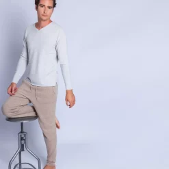 Maison Montagut Pulls>Pull Col Tunisien En Cachemire - Olivier