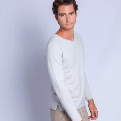 Maison Montagut Pulls>Pull Col Tunisien En Cachemire - Olivier