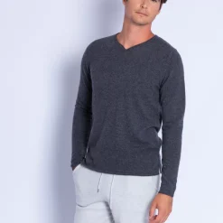 Maison Montagut Pulls>Pull Col Tunisien En Cachemire - Olivier