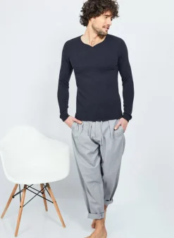 Maison Montagut Pulls>Pull Col Tunisien En Cachemire - Olivier