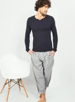 Maison Montagut Pulls>Pull Col Tunisien En Cachemire - Olivier